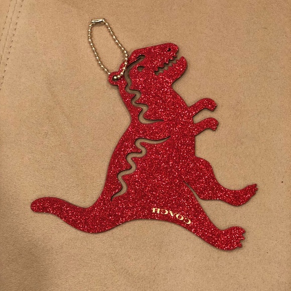 Coach Accessories - COACH Dinosaur Glitter Keychain